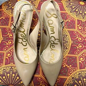 Sam Edelman nude neutral stilettos sandals  51/2
